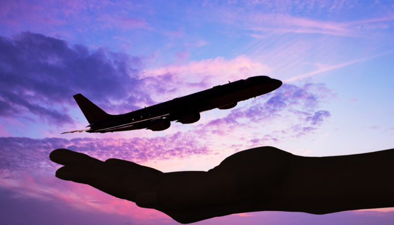 Hand Flugzeug